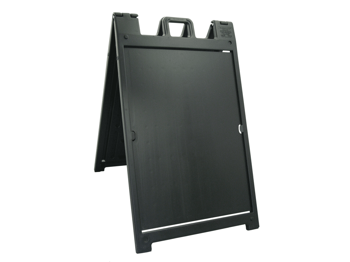 Black Signicade A-frame sidewalk sign